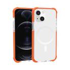 For iPhone 13 Magsafe Magnetic Acrylic Shockproof Phone Case(Orange) - 1