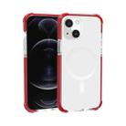 For iPhone 13 Magsafe Magnetic Acrylic Shockproof Phone Case(Red) - 1