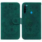 For Xiaomi Redmi Note 8T Butterfly Rose Embossed Leather Phone Case(Green) - 1