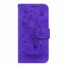 For Xiaomi Redmi Note 11 Foreign / 11S Butterfly Rose Embossed Leather Phone Case(Purple) - 2