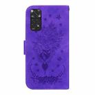 For Xiaomi Redmi Note 11 Foreign / 11S Butterfly Rose Embossed Leather Phone Case(Purple) - 3