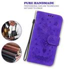 For Xiaomi Redmi K40S Butterfly Rose Embossed Leather Phone Case(Purple) - 7