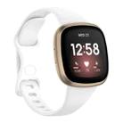 For Fitbit Versa 4 / Versa 3 / Sense Universal TPU Watch Band, Size:S(White) - 1