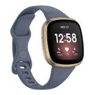 For Fitbit Versa 4 / Versa 3 / Sense Universal TPU Watch Band, Size:S(Blue Grey) - 1