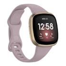 For Fitbit Versa 4 / Versa 3 / Sense Universal TPU Watch Band, Size:S(Lavender) - 1