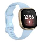 For Fitbit Versa 4 / Versa 3 / Sense Universal TPU Watch Band, Size:L(Lilac) - 1