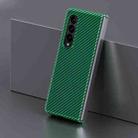 For Samsung Galaxy Z Fold3 5G Carbon Fiber Shockproof Phone Case(Green) - 1