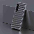 For Samsung Galaxy Z Fold3 5G Carbon Fiber Shockproof Phone Case(Black) - 1