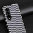 For Samsung Galaxy Z Fold3 5G Carbon Fiber Shockproof Phone Case(Black) - 5