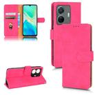 For vivo S15E Skin Feel Magnetic Flip Leather Phone Case(Rose Red) - 1