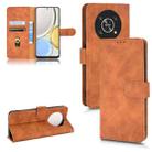 For Honor X9 5G/X30/Magic4 Lite Skin Feel Magnetic Flip Leather Phone Case(Brown) - 1