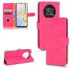 For Honor X9 5G/X30/Magic4 Lite Skin Feel Magnetic Flip Leather Phone Case(Rose Red) - 1