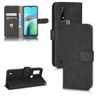 For Blackview A50 Skin Feel Magnetic Flip Leather Phone Case(Black) - 1