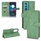 For Motorola Edge 30 Skin Feel Magnetic Flip Leather Phone Case(Green) - 1