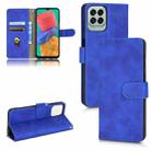 For Samsung Galaxy M33 5G Skin Feel Magnetic Flip Leather Phone Case(Blue) - 1