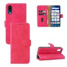 For Sharp Simple Sumaho 6 Skin Feel Magnetic Flip Leather Phone Case(Rose Red) - 1