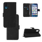 For Sharp Simple Sumaho 6 Skin Feel Magnetic Flip Leather Phone Case(Black) - 1