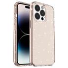 For iPhone 14 Pro Shockproof Terminator Style Glitter Powder Protective Case (Gold) - 1