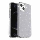 For iPhone 14 Plus Shockproof Terminator Style Glitter Powder Protective Case  (Grey) - 1