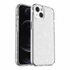 For iPhone 14 Plus Shockproof Terminator Style Glitter Powder Protective Case  (White) - 1