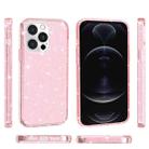 For iPhone 14 Pro Max Shockproof Terminator Style Glitter Powder Protective Case (Pink) - 3