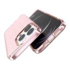 For iPhone 14 Pro Max Shockproof Terminator Style Glitter Powder Protective Case (Pink) - 4