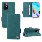 For Xiaomi Redmi 10 5G/Note 11E Magnetic Clasp Flip Leather Phone Case(Green) - 1