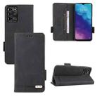 For ZTE Blade V2020/V30 Vita Magnetic Clasp Flip Leather Phone Case(Black) - 1