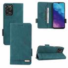 For ZTE Blade V2020/V30 Vita Magnetic Clasp Flip Leather Phone Case(Green) - 1