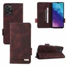 For ZTE Blade V2020/V30 Vita Magnetic Clasp Flip Leather Phone Case(Brown) - 1