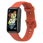 For Huawei Band 7 Silicone Watch Band(Red Orange Haze) - 1