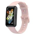 For Huawei Band 7 Silicone Watch Band(Rose Pink) - 1