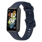 For Huawei Band 7 Silicone Watch Band(Dark Blue) - 1