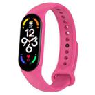 For Xiaomi Mi Band 7 / 7NFC / 6 / 6 NFC / 5 / 5 NFC / Amazfit Band 5 Official Silicone Watch Band(Barbie Pink) - 1