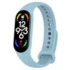 For Xiaomi Mi Band 7 / 7NFC / 6 / 6 NFC / 5 / 5 NFC / Amazfit Band 5 Official Silicone Watch Band(Official Blue) - 1