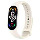 For Xiaomi Mi Band 7 / 7NFC / 6 / 6 NFC / 5 / 5 NFC / Amazfit Band 5 Official Silicone Watch Band(Official White) - 1