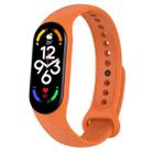 For Xiaomi Mi Band 7 / 7NFC / 6 / 6 NFC / 5 / 5 NFC / Amazfit Band 5 Official Silicone Watch Band(Official Orange) - 1