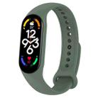 For Xiaomi Mi Band 7 / 7NFC / 6 / 6 NFC / 5 / 5 NFC / Amazfit Band 5 Official Silicone Watch Band(Army Green) - 1
