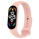 For Xiaomi Mi Band 7 / 7NFC / 6 / 6 NFC / 5 / 5 NFC / Amazfit Band 5 Official Silicone Watch Band(Pink) - 1