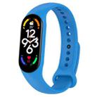 For Xiaomi Mi Band 7 / 7NFC / 6 / 6 NFC / 5 / 5 NFC / Amazfit Band 5 Official Silicone Watch Band(Dark Blue) - 1