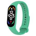 For Xiaomi Mi Band 7 / 7NFC / 6 / 6 NFC / 5 / 5 NFC / Amazfit Band 5 Official Silicone Watch Band(Mint Green) - 1