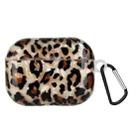 Painted Shell Texture Wireless Earphone Case with Hook For AirPods Pro(Leopard Print) - 1