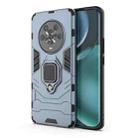 For Honor Magic4 Shockproof PC + TPU Protective Phone Case with Magnetic Ring Holder(Navy Blue) - 1