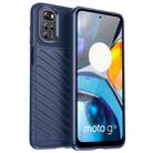 For Motorola Moto E32 Thunderbolt Shockproof TPU Protective Soft Phone Case(Blue) - 1