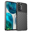 For Motorola Moto G71s Thunderbolt Shockproof TPU Protective Soft Phone Case(Black) - 1