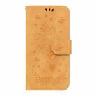 For OPPO A15 / A15s Butterfly Rose Embossed Leather Phone Case(Yellow) - 2