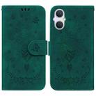 For OPPO A96 5G / Reno7 Z 5G Butterfly Rose Embossed Leather Phone Case(Green) - 1