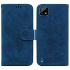 For OPPO Realme C20 / C11 2021 Butterfly Rose Embossed Leather Phone Case(Blue) - 1