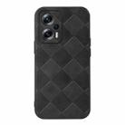 For Xiaomi Redmi Note 11T Pro Weave Plaid PU Phone Case(Black) - 1