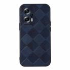 For Xiaomi Redmi Note 11T Pro Weave Plaid PU Phone Case(Blue) - 1